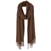 Load image into Gallery viewer, Solid Tassel Oblong Scarf