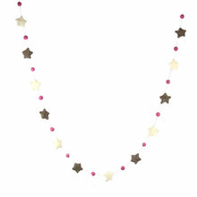 Load image into Gallery viewer, Hand Crafted Felt from Nepal: Stars Garland, Grey/Blue