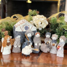 Load image into Gallery viewer, Felted Nativity 12-Piece Set