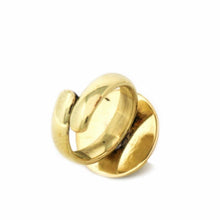 Load image into Gallery viewer, Domed Adjustable Brass Ring