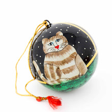 Load image into Gallery viewer, Handpainted Cat Ornaments, Set of 2