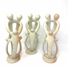 Load image into Gallery viewer, Natural Soapstone Family Sculpture - 2 Parents, 3 Children - Smolart