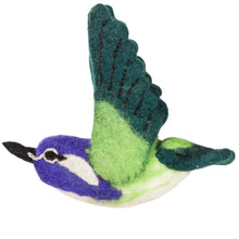 Load image into Gallery viewer, Wild Woolies Felt Bird Garden Ornament - Costas Hummingbird