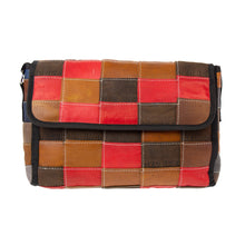 Load image into Gallery viewer, Leather Reclaimed Label Butler Bag