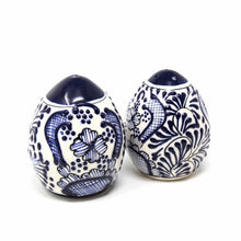 Load image into Gallery viewer, Encantada Handmade Pottery Spice Shakers, Blue Flower