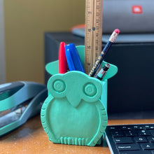 Load image into Gallery viewer, Mr. Owl Eyeglass Stand Pen Holder Combo