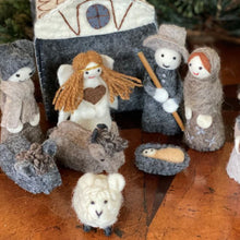 Load image into Gallery viewer, Felted Nativity 12-Piece Set