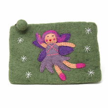 Load image into Gallery viewer, Hand Crafted Felt Starry Fairy Pouch