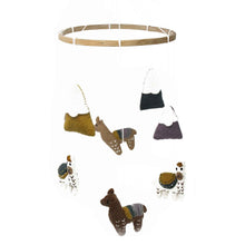 Load image into Gallery viewer, Hand Crafted Felt Little Llamas Mobile