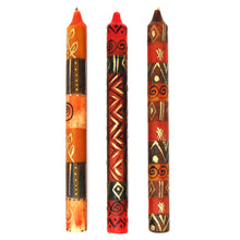Load image into Gallery viewer, Set of Three Boxed Tall Hand-Painted Candles - Bongazi Design - Nobunto