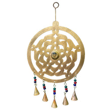 Load image into Gallery viewer, Handcrafted Celtic Chime, Recycled Iron and Glass Beads