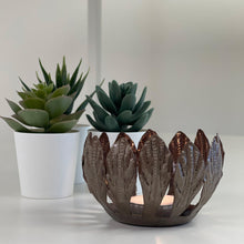 Load image into Gallery viewer, Decorative Drum Art Bowl or Votive, Mango Leaf