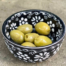 Load image into Gallery viewer, Set of 2 Encantada Handmade Pottery Appetizer & Dip Bowl, Ink