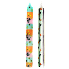 Load image into Gallery viewer, Tall Hand Painted Candles - Pair -Imbali Design - Nobunto