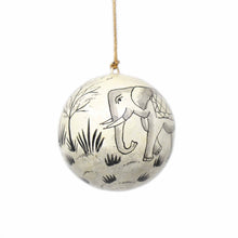 Load image into Gallery viewer, Handpainted Elephant & Bird Ornaments, Set of 2
