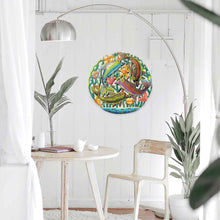 Load image into Gallery viewer, Coastal Playful Dolphins Haitian Metal Drum Wall Art