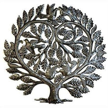 Load image into Gallery viewer, Steel Drum Art - Lovers Heart 24 inch Tree of Life - Croix des Bouquets