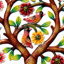 Load image into Gallery viewer, Rooted Tree of Life in Circle Haitian Metal Drum Wall Art