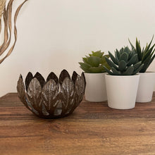 Load image into Gallery viewer, Decorative Drum Art Bowl or Votive, Mango Leaf