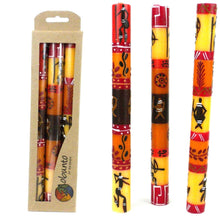 Load image into Gallery viewer, Set of Three Boxed Tall Hand-Painted Candles - Damisi Design - Nobunto