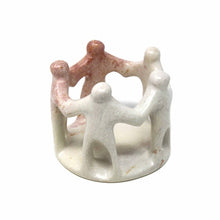 Load image into Gallery viewer, Natural Soapstone Circle of Friends Sculpture