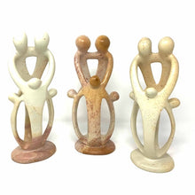 Load image into Gallery viewer, Natural Soapstone Family Sculpture - 2 Parents, 3 Children - Smolart