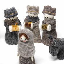 Load image into Gallery viewer, Felted Nativity 12-Piece Set
