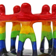Load image into Gallery viewer, Rainbow Circle of Friends Painted Sculpture, 3 to 3.5-inch