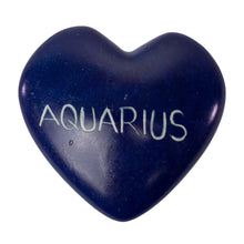 Load image into Gallery viewer, Zodiac Soapstone Hearts, Pack of 5: AQUARIUS