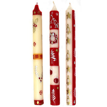 Load image into Gallery viewer, Tall Hand Painted Candles - Three in Box - Kimeta Design - Nobunto