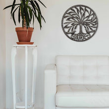 Load image into Gallery viewer, Tree of Life with Two Birds Metal Wall Art - Croix des Bouquets