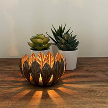 Load image into Gallery viewer, Decorative Drum Art Bowl or Votive, Mango Leaf