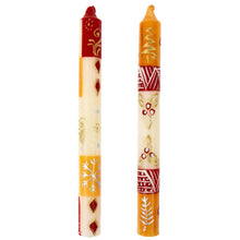 Load image into Gallery viewer, Tall Hand Painted Candles - Pair - Kimweta Design - Nobunto