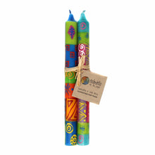 Load image into Gallery viewer, Hand-Painted Dinner Candles, Pair (Shahida Design)