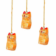 Load image into Gallery viewer, Handpainted Ornament Cat Figurine - Pack of 3