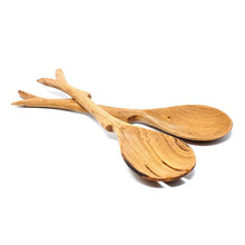Load image into Gallery viewer, 10 Inch Twig Salad Servers