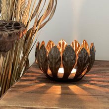 Load image into Gallery viewer, Decorative Drum Art Bowl or Votive, Mango Leaf