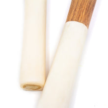 Load image into Gallery viewer, Olive Wood Salad Servers with White Bone