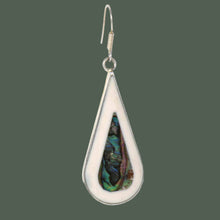 Load image into Gallery viewer, Teardrop Abalone and Mother of Pearl Drop Earrings
