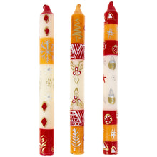 Load image into Gallery viewer, Tall Hand Painted Candles - Three in Box - Kimeta Design - Nobunto