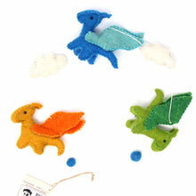 Load image into Gallery viewer, Felt Dragon Garland - Primary Colors - Global Groove