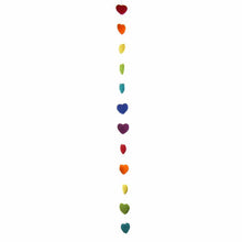 Load image into Gallery viewer, Hand Crafted Felt from Nepal: Hearts Garland, Multicolored