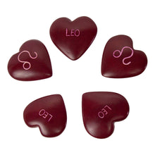 Load image into Gallery viewer, Zodiac Soapstone Hearts, Pack of 5: LEO