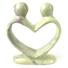 Load image into Gallery viewer, Soapstone Lovers Heart Natural - 6 Inch