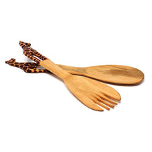 Load image into Gallery viewer, Giraffe Salad Serving Set
