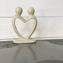 Load image into Gallery viewer, Soapstone Lovers Heart Natural - 6 Inch