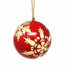 Load image into Gallery viewer, Handpainted Ornaments Gold Snowflakes