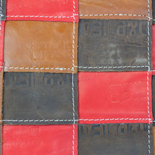 Load image into Gallery viewer, Leather Reclaimed Label Butler Bag