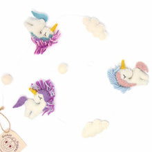 Load image into Gallery viewer, Felt Unicorn Garland - Global Groove
