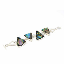 Load image into Gallery viewer, Bracelet, Abalone Triangle Link